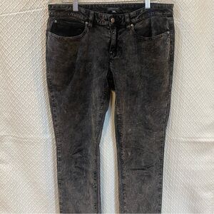Eileen Fisher Black Acid Wash Jeans. Size 8.